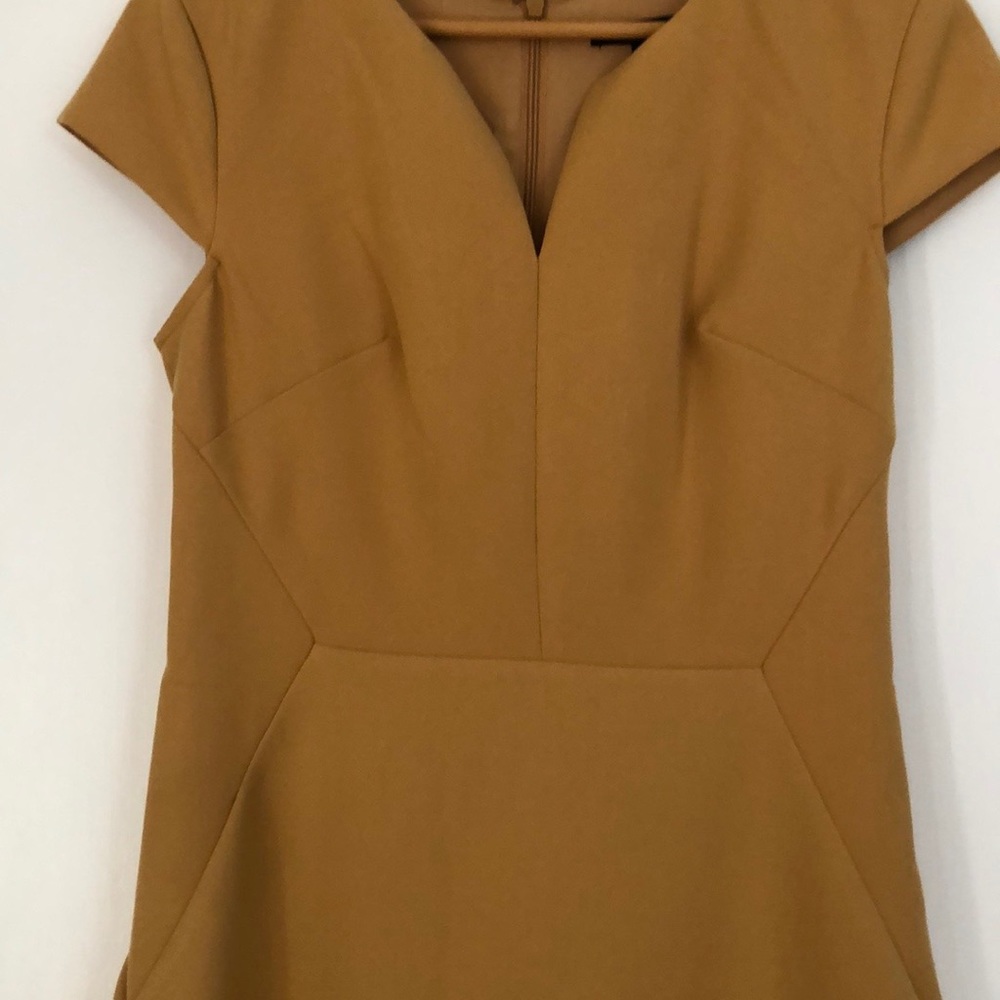 Mustard Yellow Tailored Dress 0P size - Picture 2 of 8